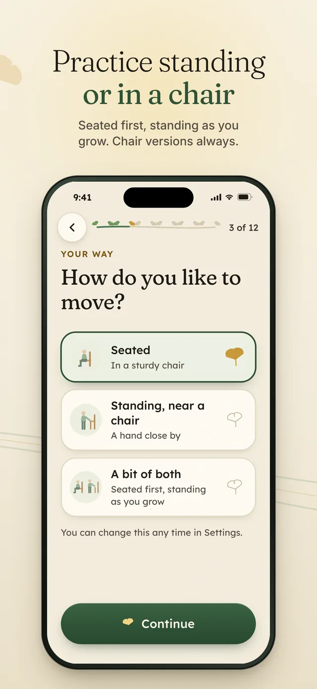 Screenshot from the Ginkgo App Store listing